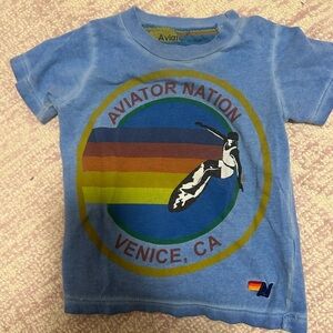 Aviator Nation Toddler size 2 blue Venice logo tee